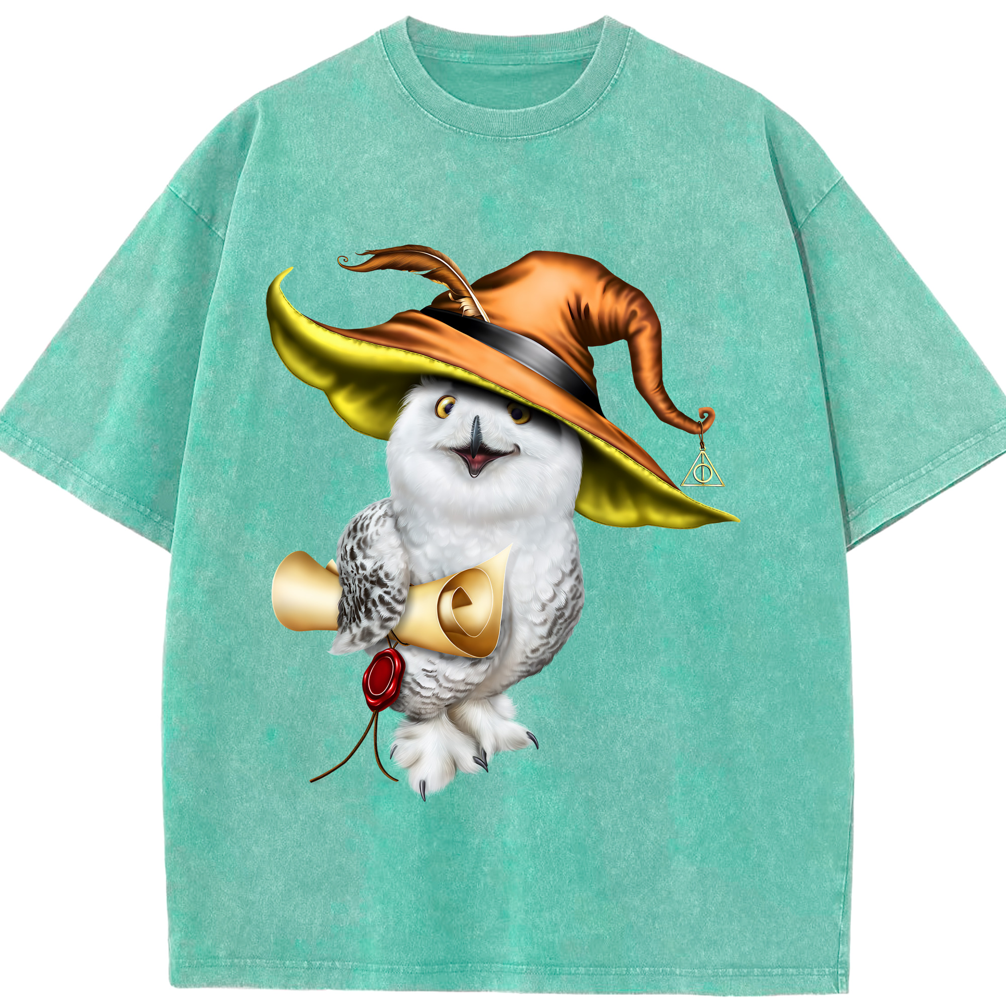 （画像用） Harry Potter ハリー・ポッターシリーズ 綿100% ヴィンテージ風 半袖Tシャツ（フロントプリント）
